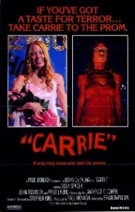 Poster from the original Carrie